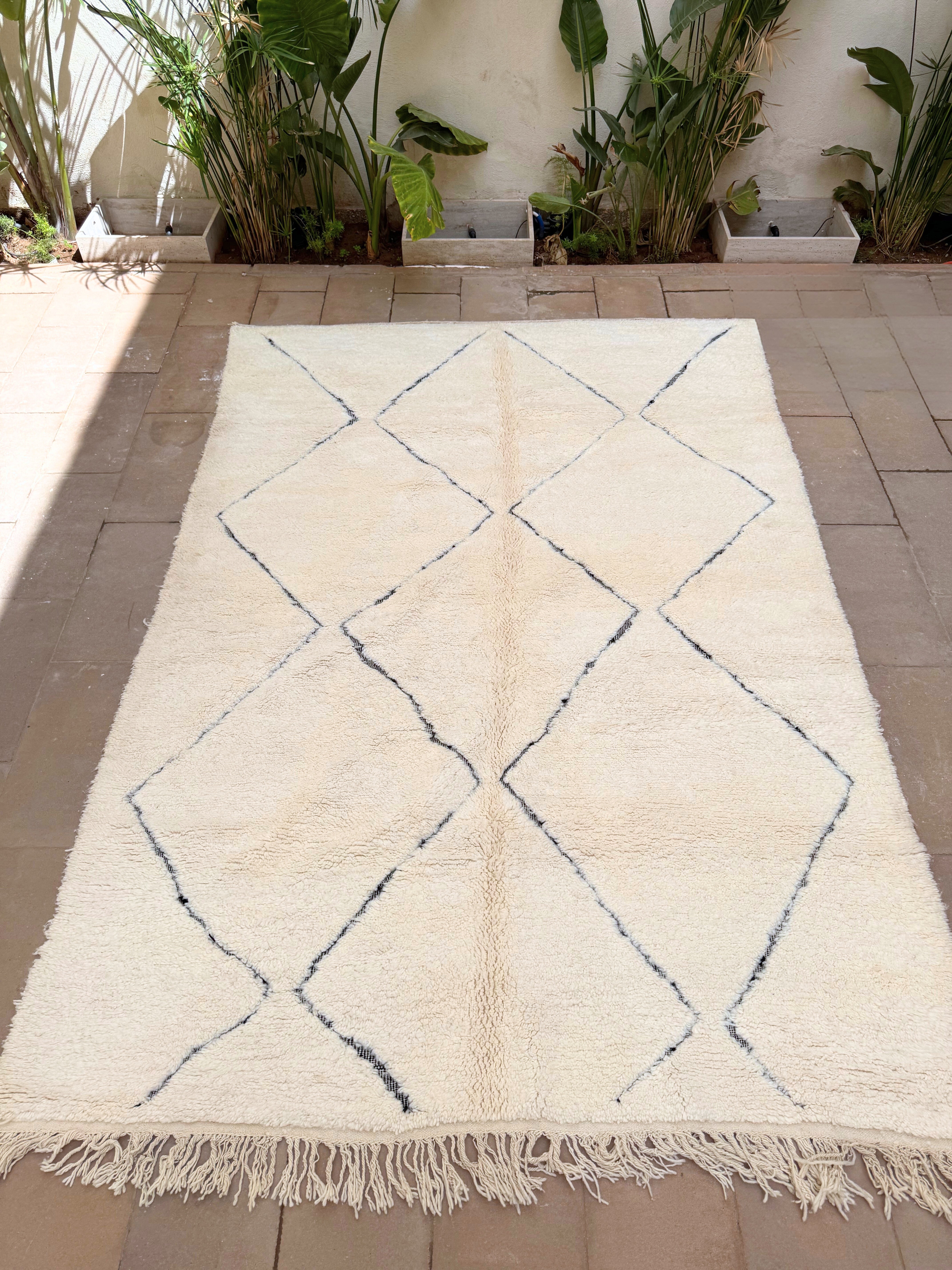 Beni Ourain Rug, Moroccan Carpet, Berber Rug, Handmade Carpet