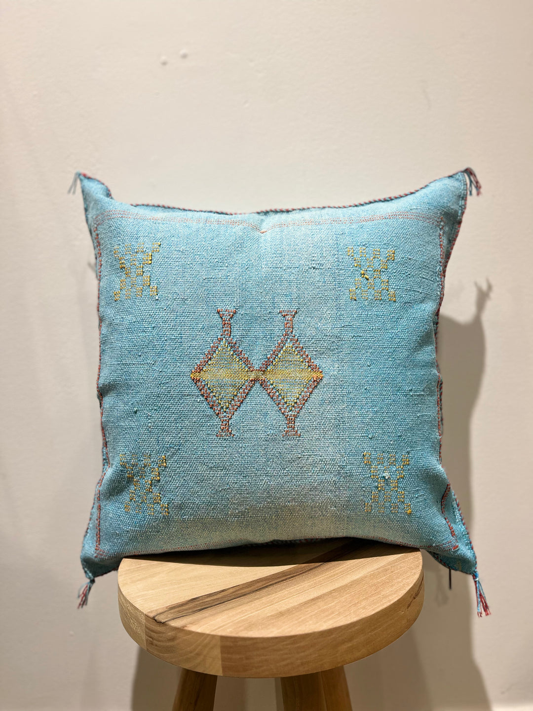 Cactus Silk Pillow, Sabra Cushion, Moroccan Handmade Pillow – The