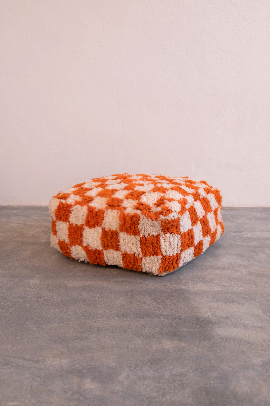 Moroccan cheapest Checkered Pouf handmade weaving white and blue colors,Moroccan checkered pouf,square checker pouf, Berber Floor cushion,